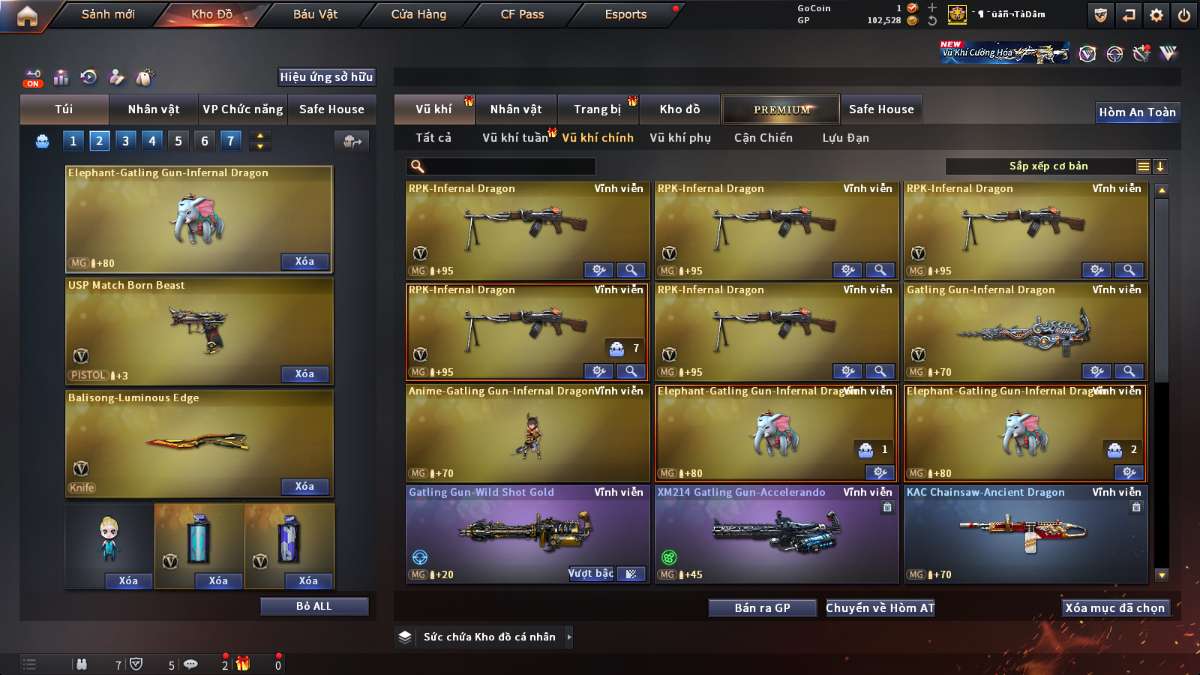 shop acc cf uy tin gia re